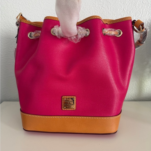 Dooney & Bourke Hot Pink Bucket Bag - Picture 3 of 8